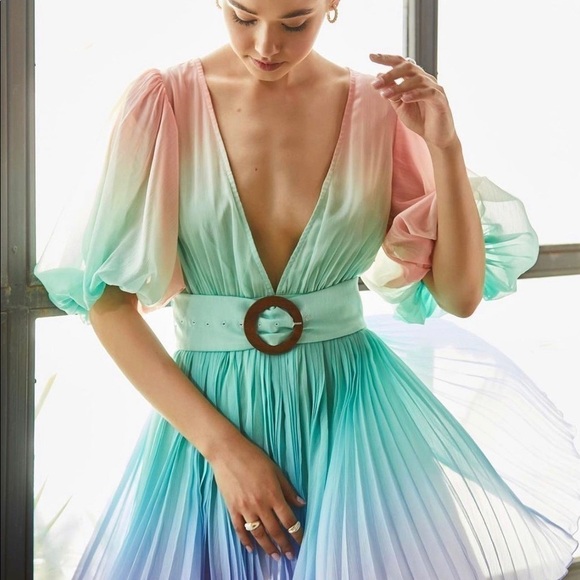 Rococo Sand emi ombré rainbow dress NWT XS - Picture 3 of 14